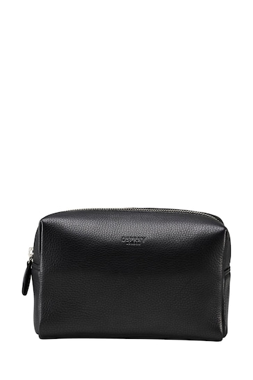Buy OSPREY LONDON Black The Kelso Leather Washbag from the Next UK ...