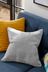 Mid Grey 59 x 59cm Soft Velour Cushion