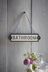 Black/White Bathroom Hanging Sign