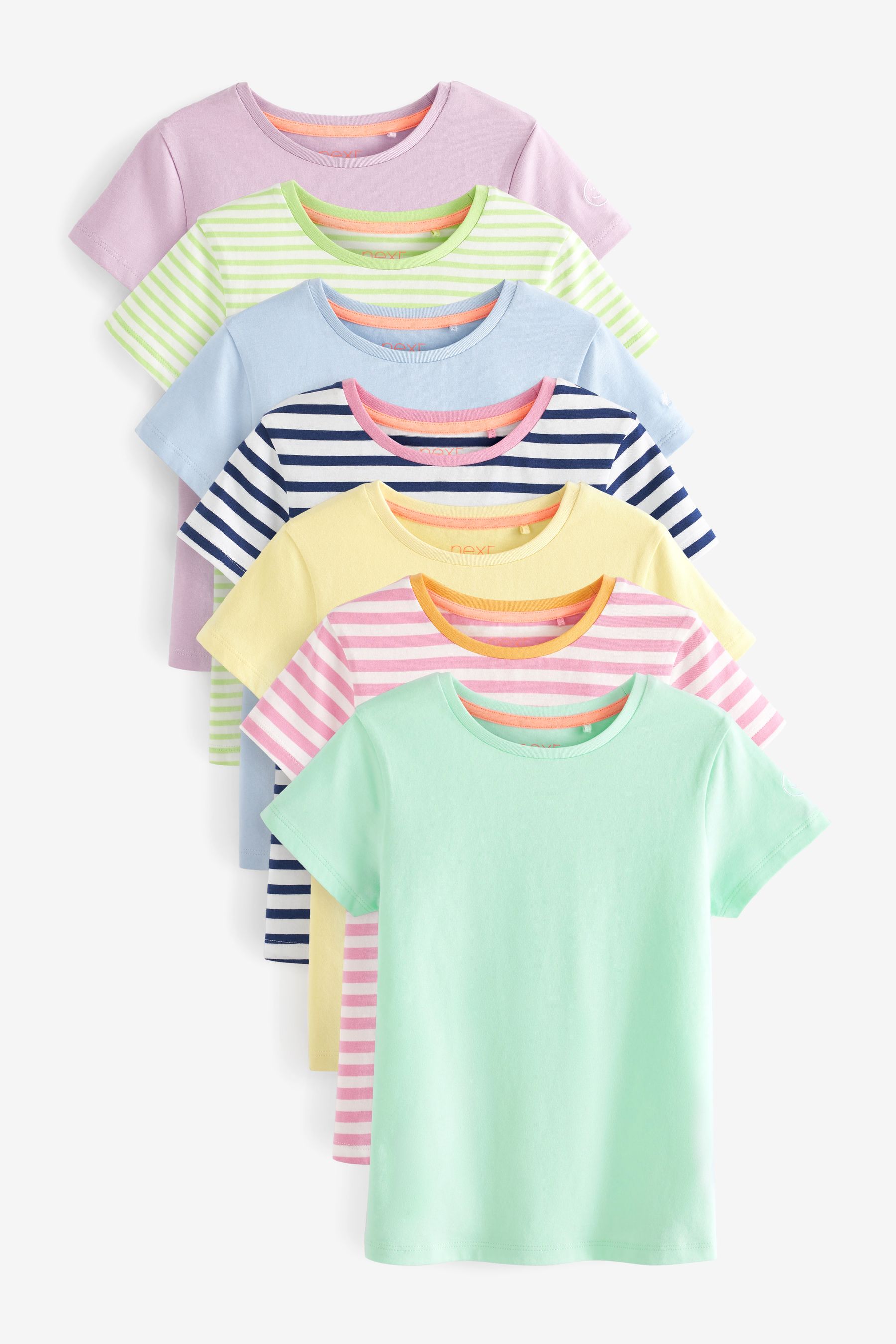 Multi coloured striped t shirt discount