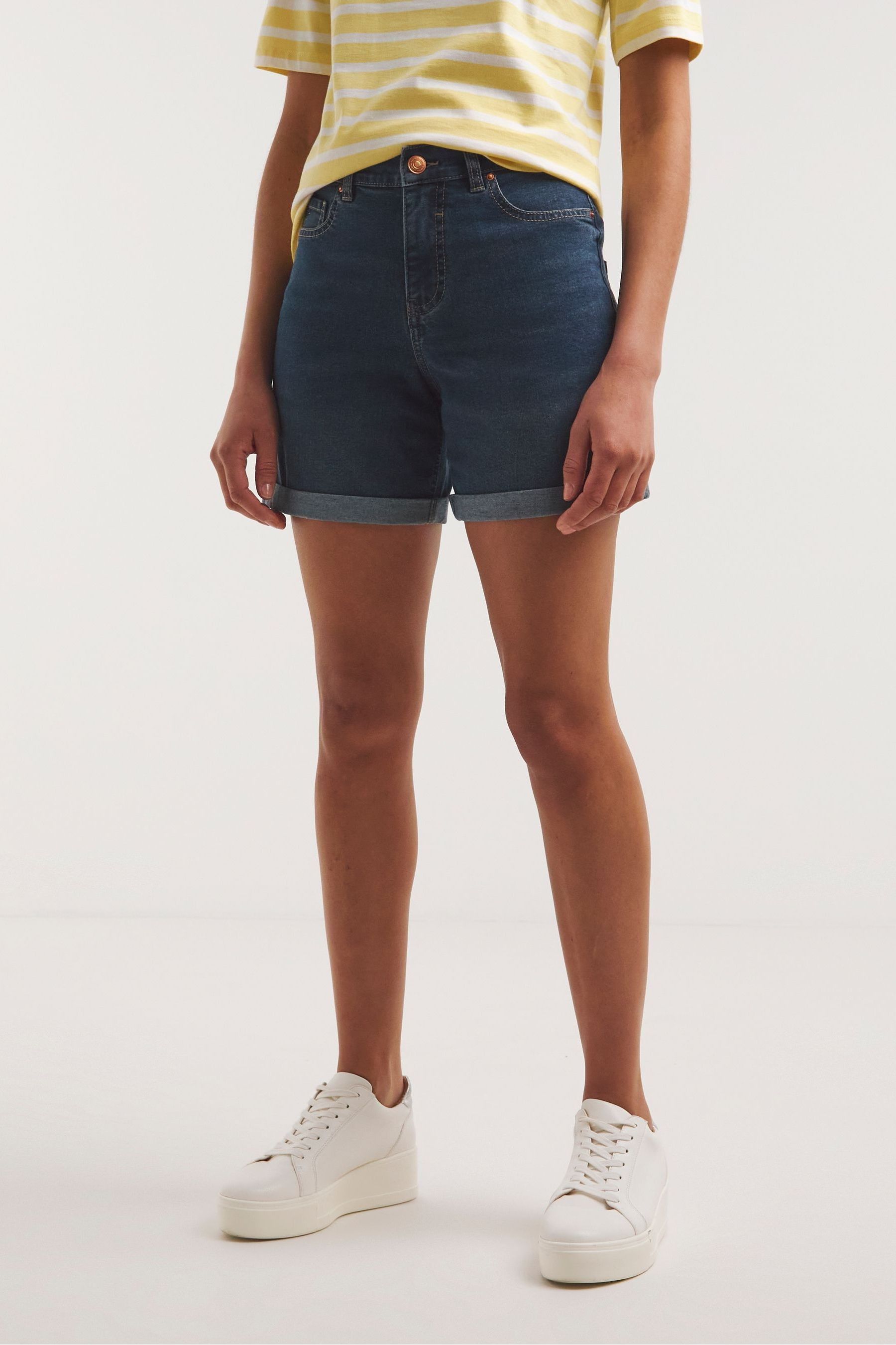 Buy Simply Be Blue Mid Authentic 24 7 Knee Shorts from the Next UK