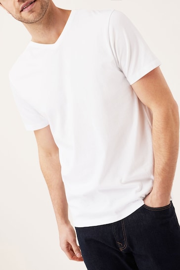 White Essential V-Neck T-Shirt