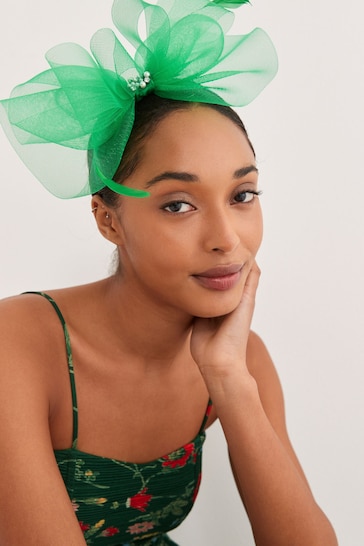 Green Fascinator Headband