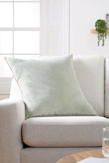 Sage Green 59 x 59cm Soft Velour Cushion