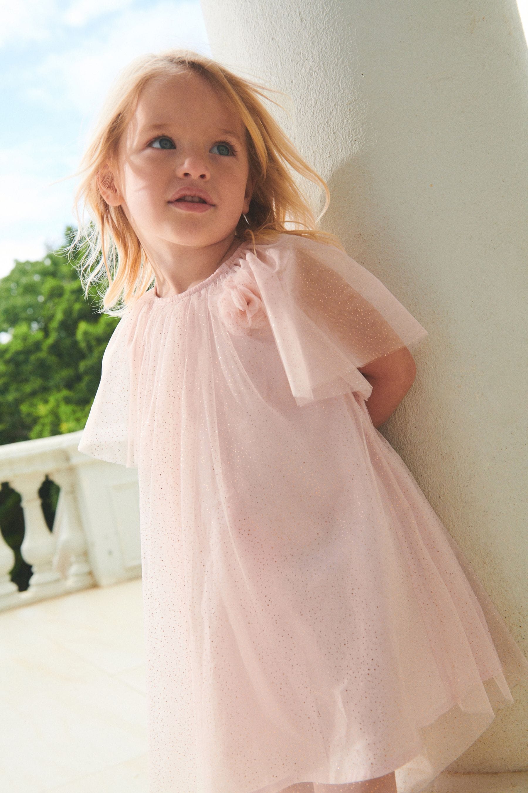 Pale pink hotsell party dress