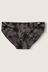 Victoria's Secret PINK Dark Charcoal Tie Dye Grey Bikini Seamless Knickers