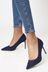 Lipsy Navy Blue Wide FIt Comfort Mid Heel Court Shoes