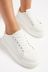 Lipsy Girl White Lace Up Chunky Flatform Trainers