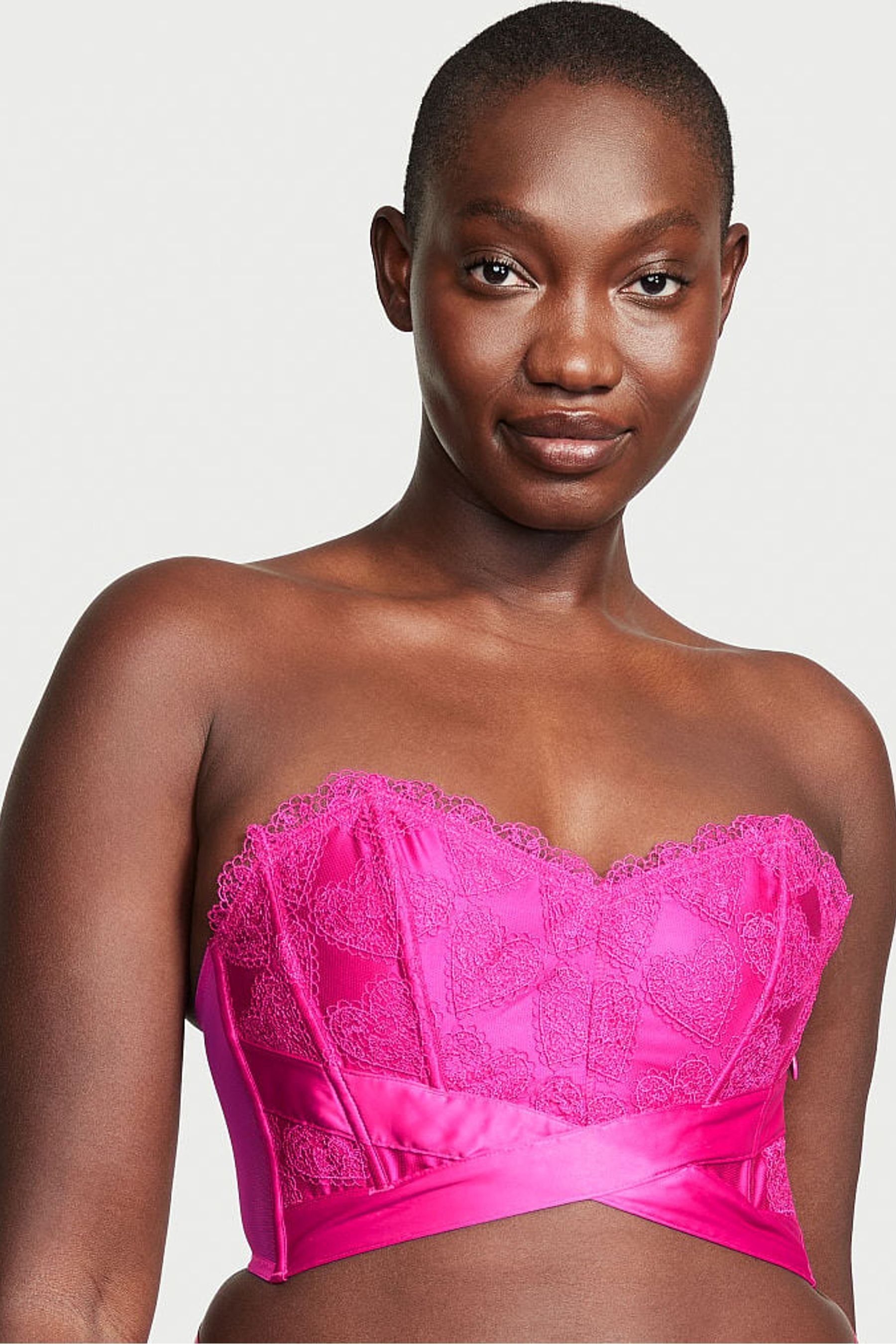 Strapless bustier hotsell crop top