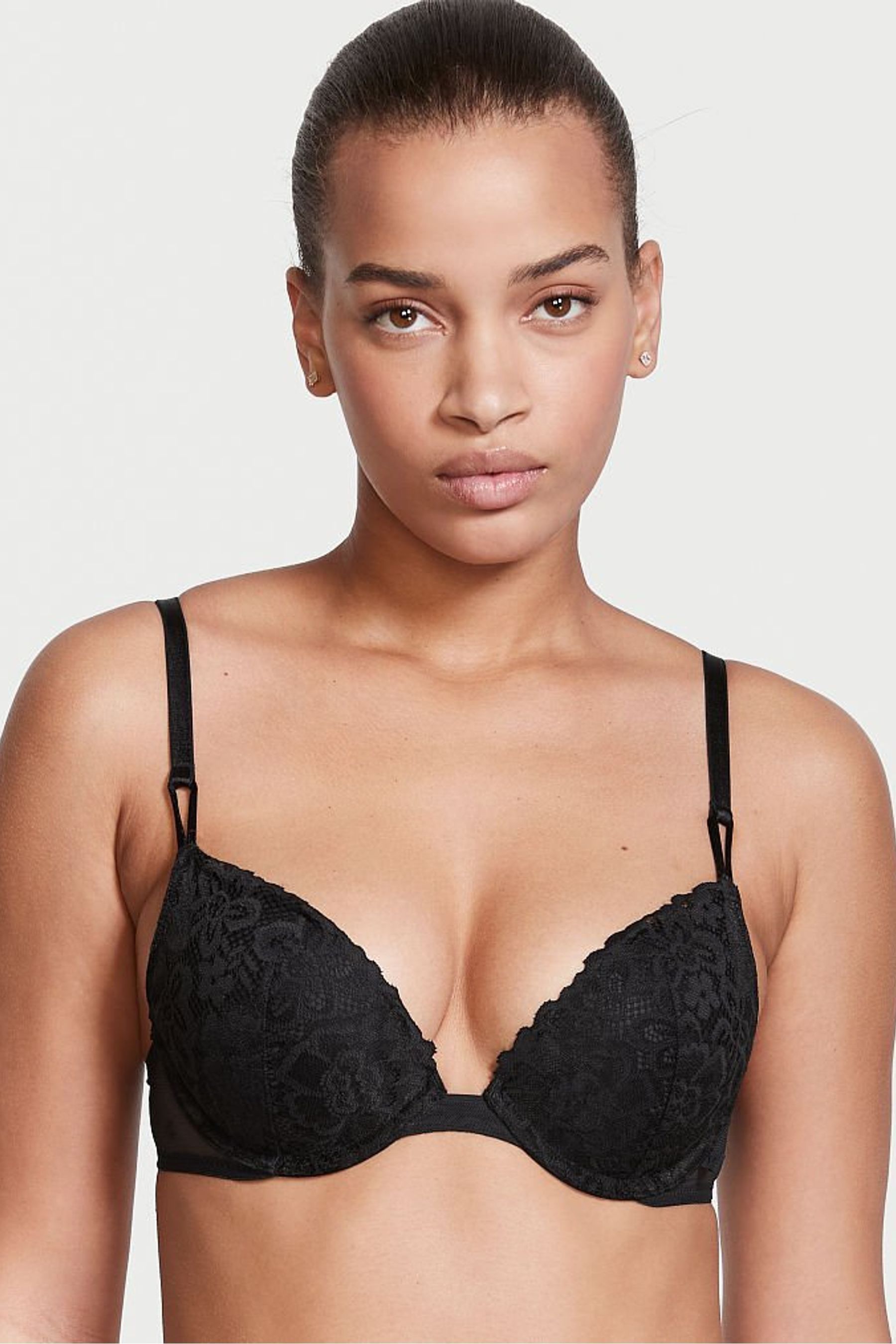 Buy Victoria S Secret Black Lace T Shirt Push Up Bra From The Next Uk Online Shop