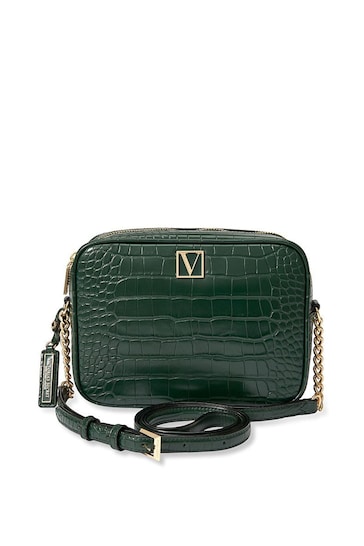 Victoria's Secret Emerald Green Croc Crossbody Bag