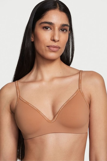 Victoria's Secret Honey Glow Nude Non Wired Lightly Lined Bra