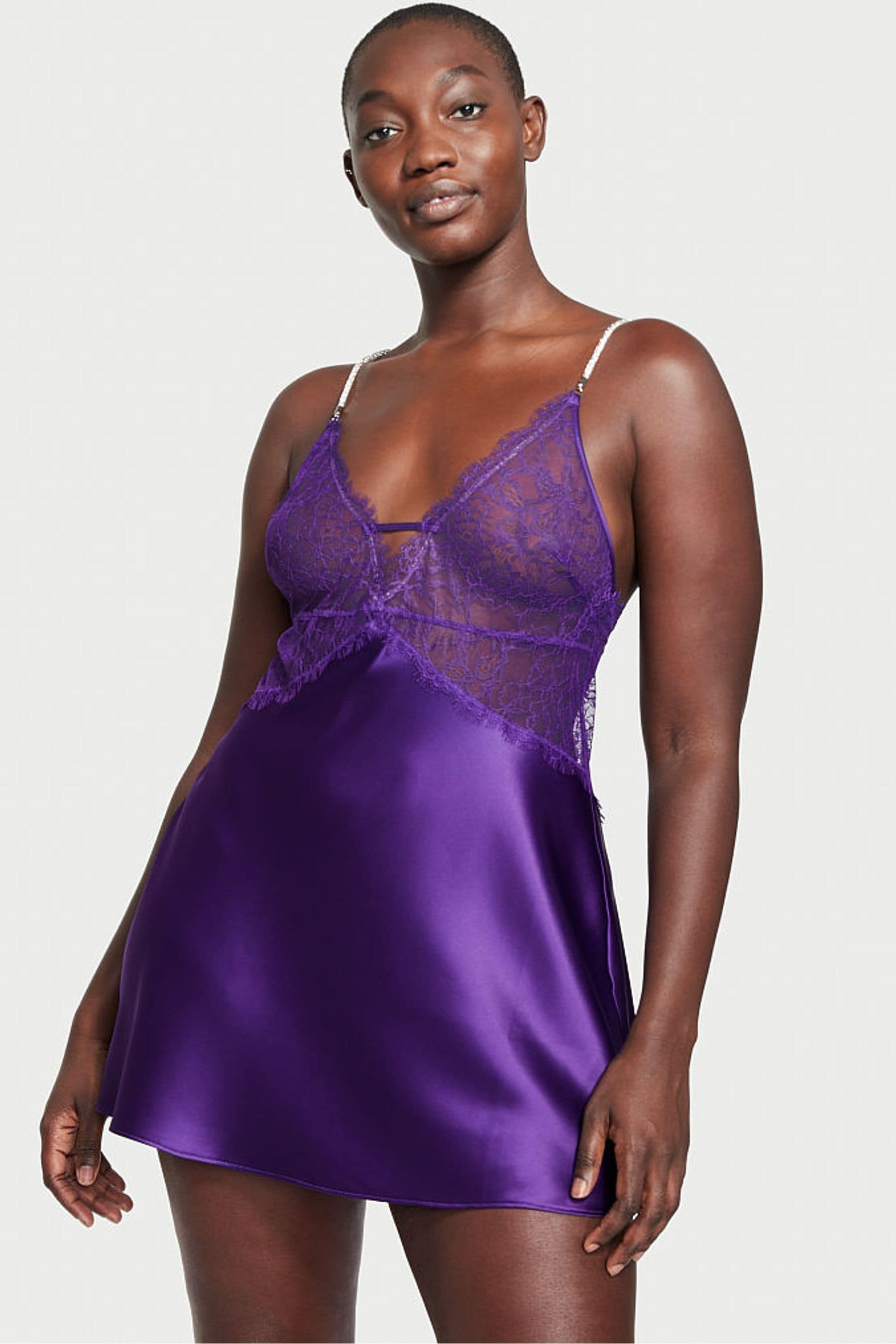 Lilac silk slip dress sales