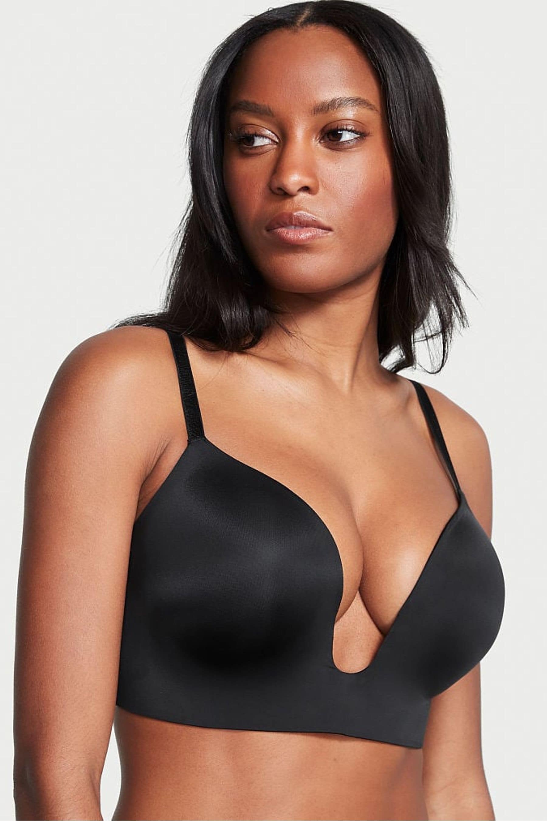 Buy Victoria s Secret Black Plunge Smooth Plunge Low Back Bra from