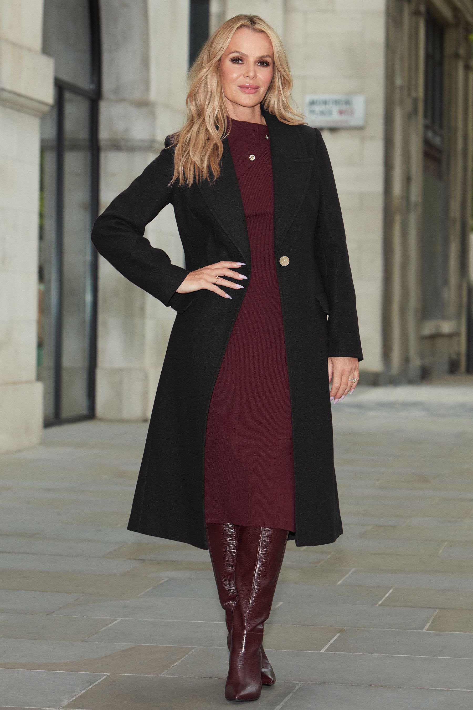 Lipsy Black Single Button Long Tailored Coat