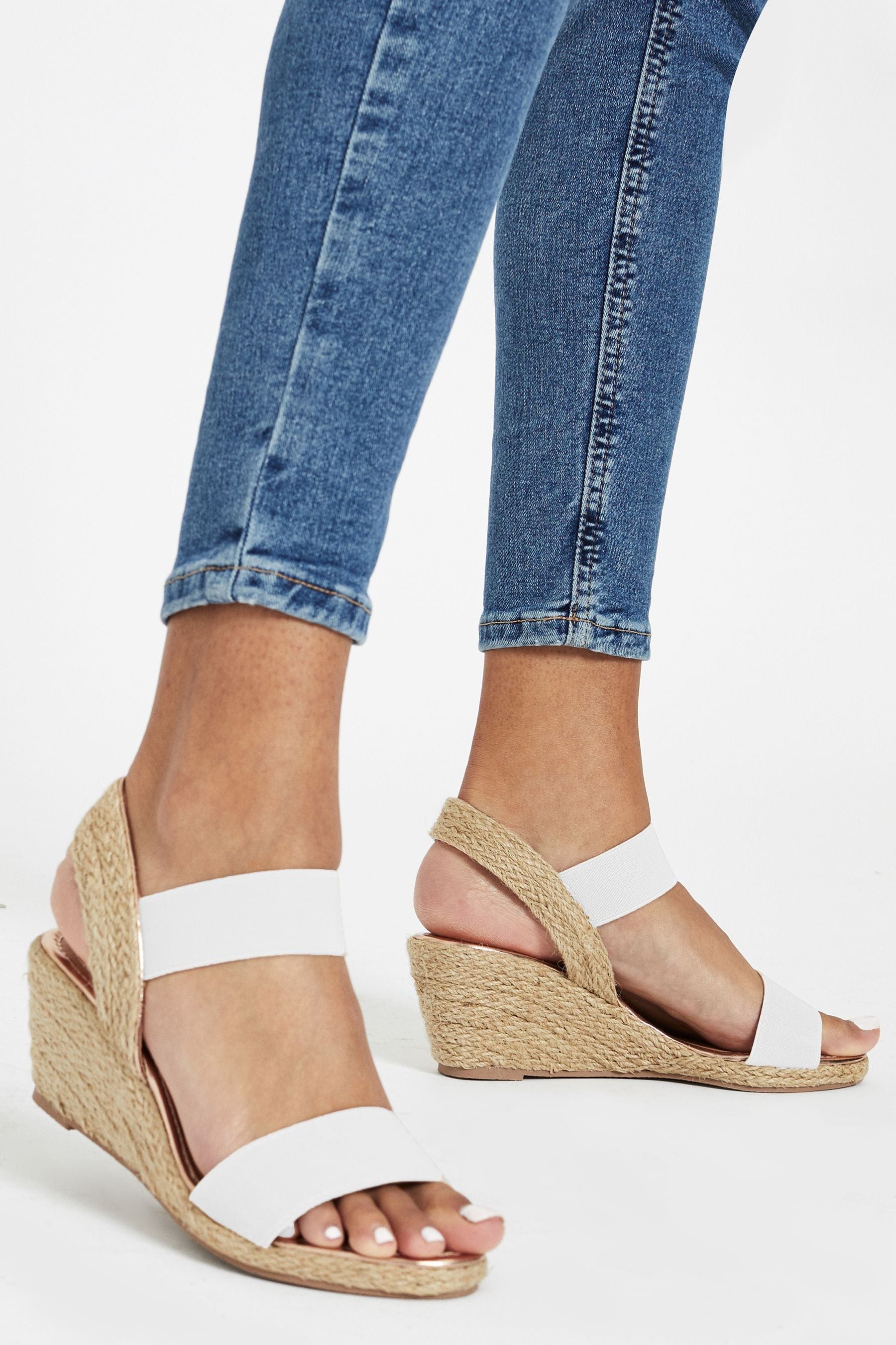 White wedge espadrilles uk deals