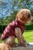 Lipsy Berry Red Red Reversible Zip Dog Padded Coat