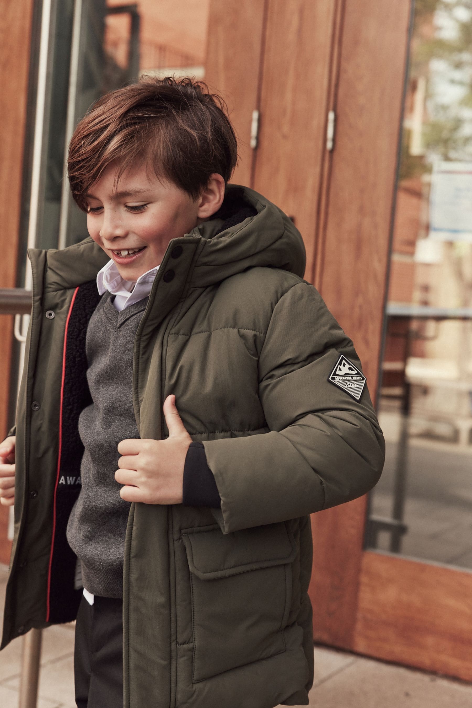 Boys padded parka store