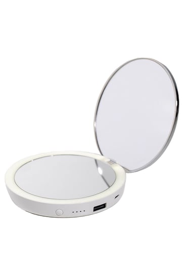 Stylpro Flip 'n' Charge Power Bank Compact LED Mirror