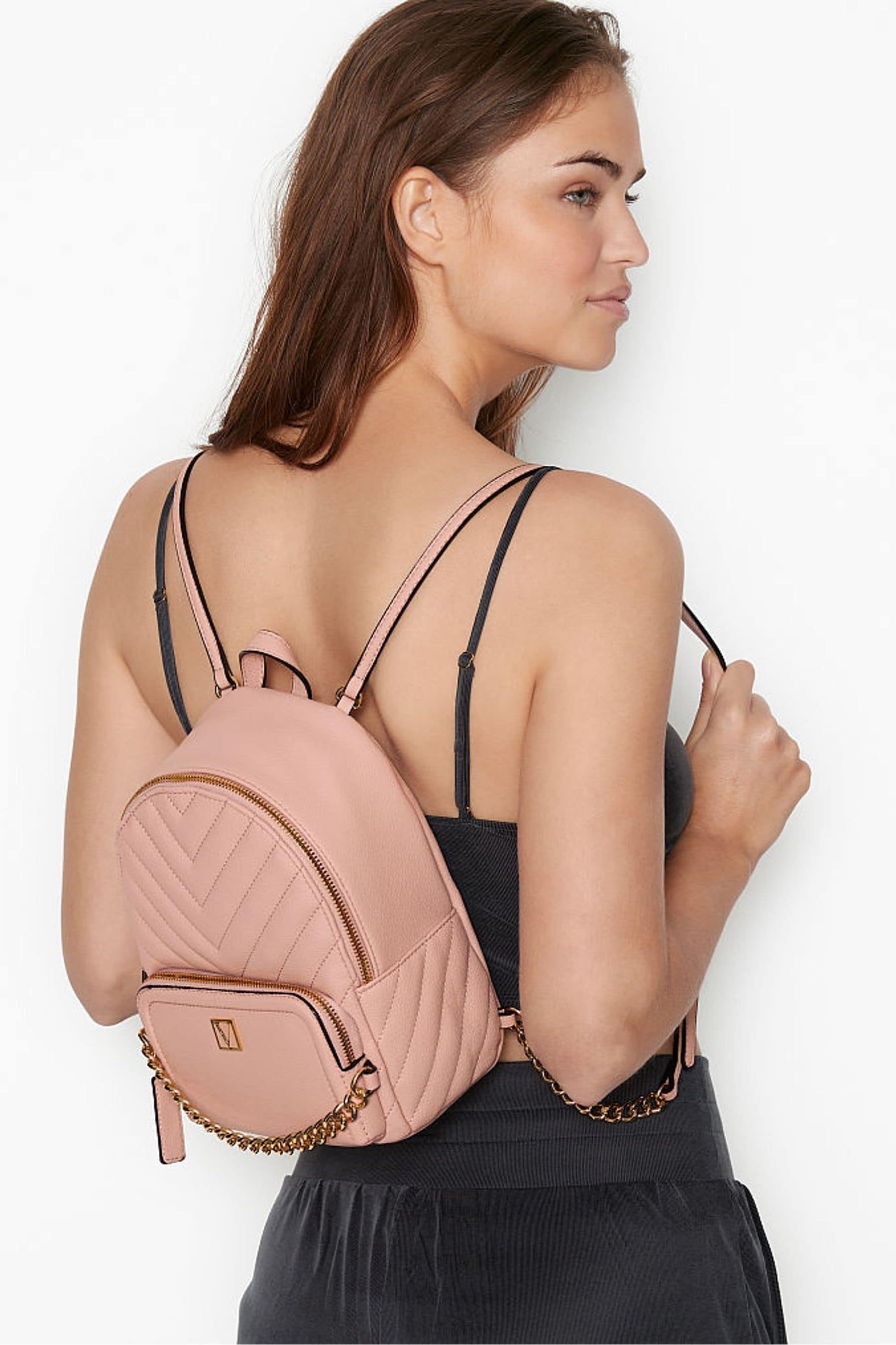 Light pink victoria secret deals backpack