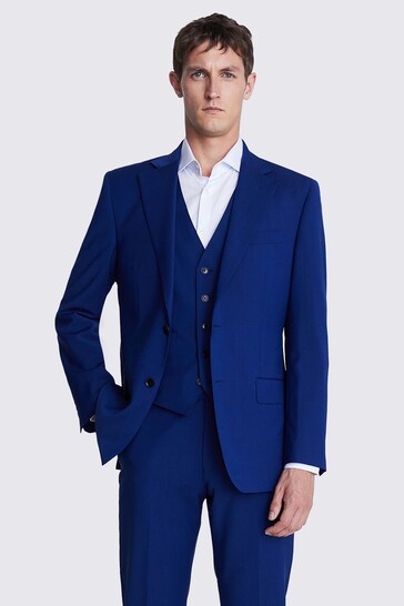 MOSS Tailored Fit Royal Blue Suit: Jacket