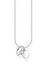 Thomas Sabo Silver Engagement Ring And Heart Pendant Chain Necklace