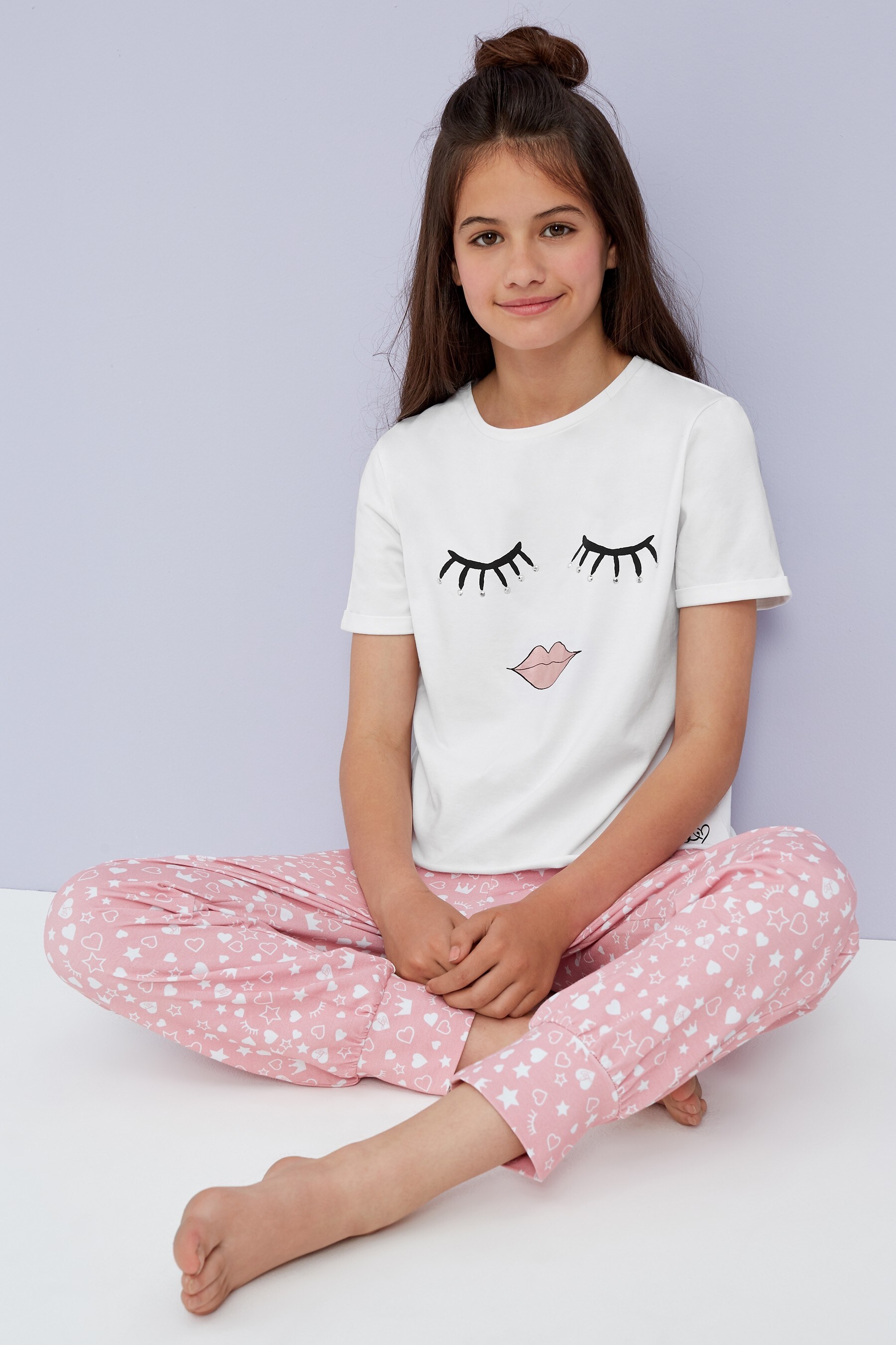 lipsy short sleeve pyjama set