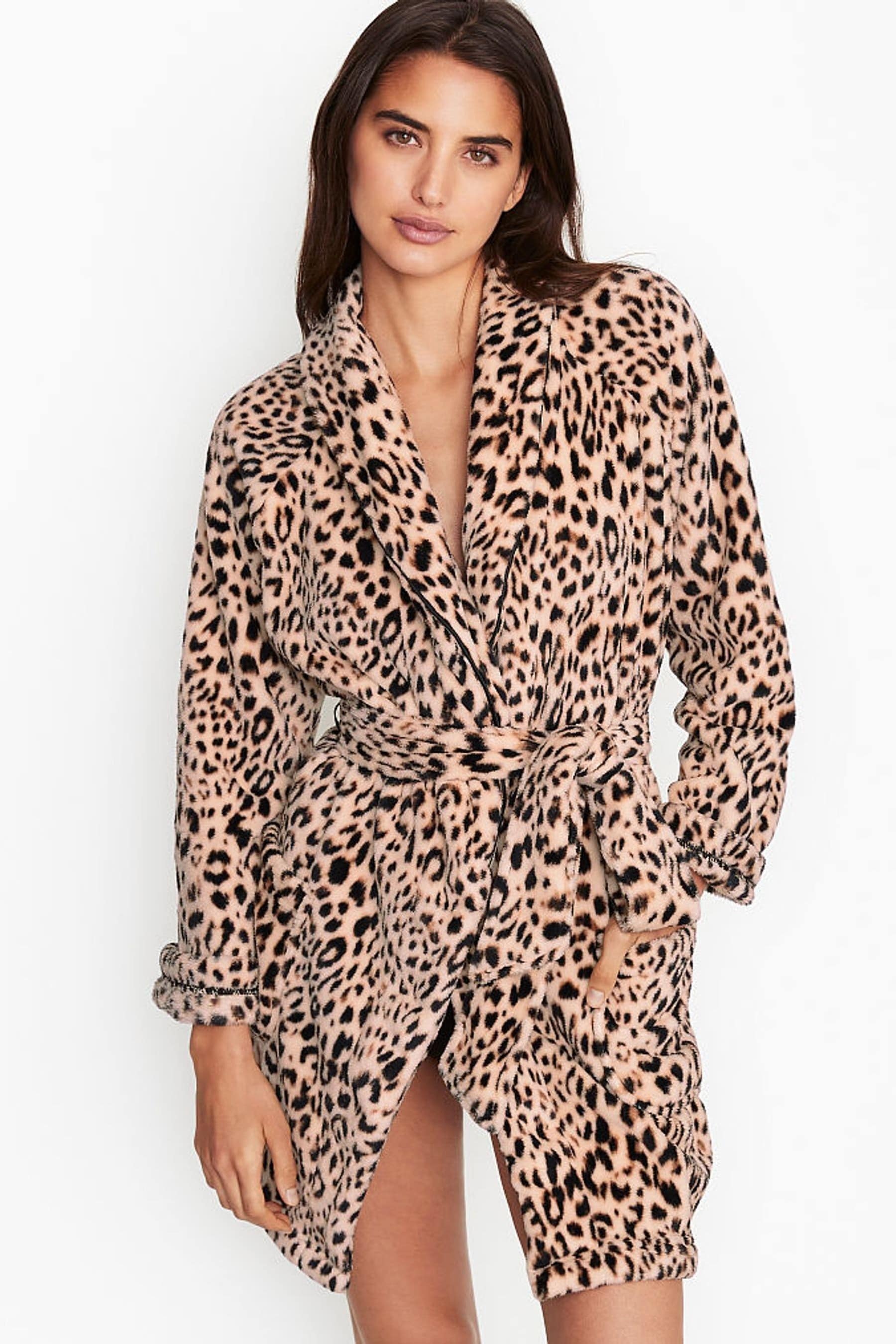 Leopard print dressing deals gown next