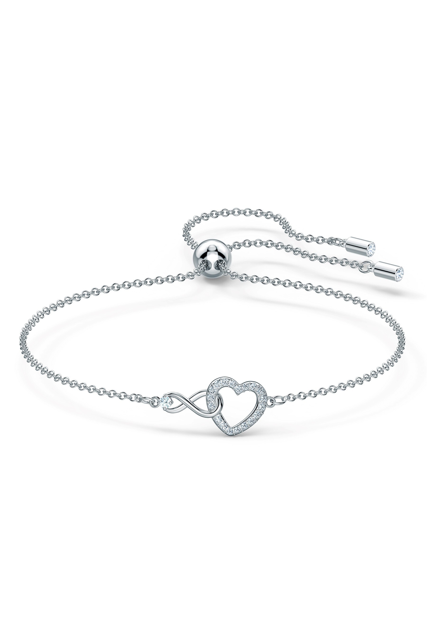 Swarovski infinity bracelet silver