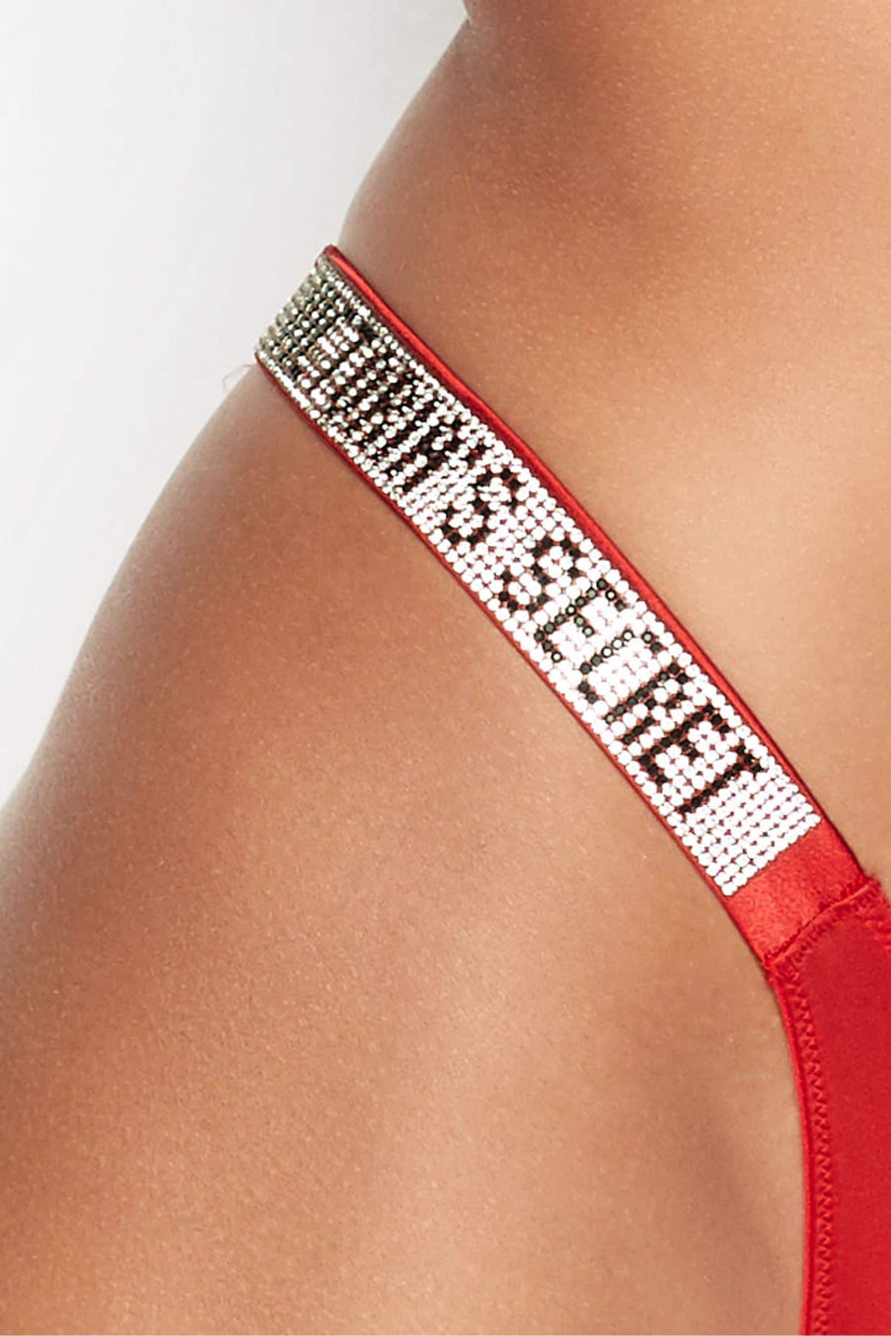 Buy Victorias Secret Rhinestone Shine Strap Thong Panty From The Next