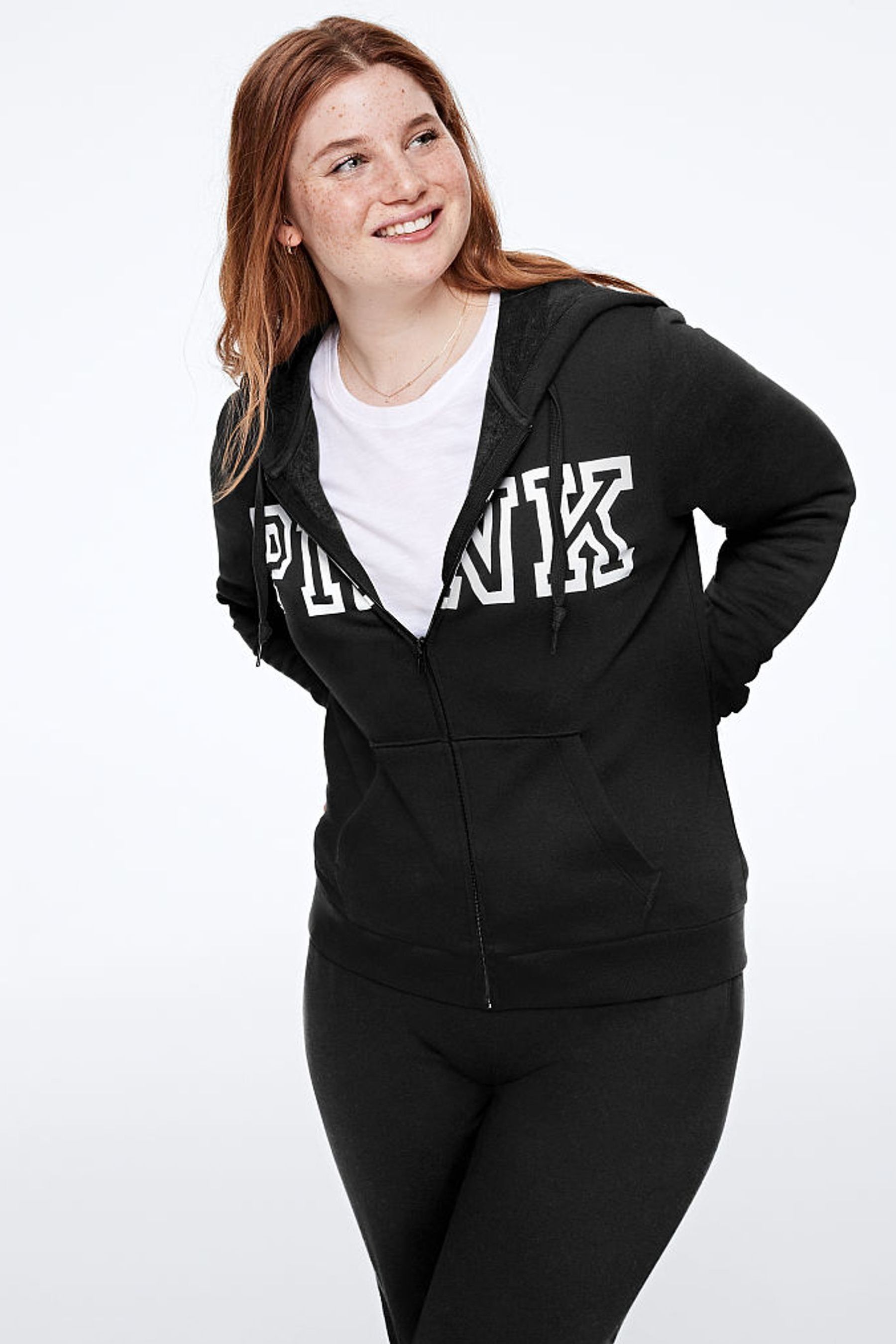 Black victoria secret hoodie online