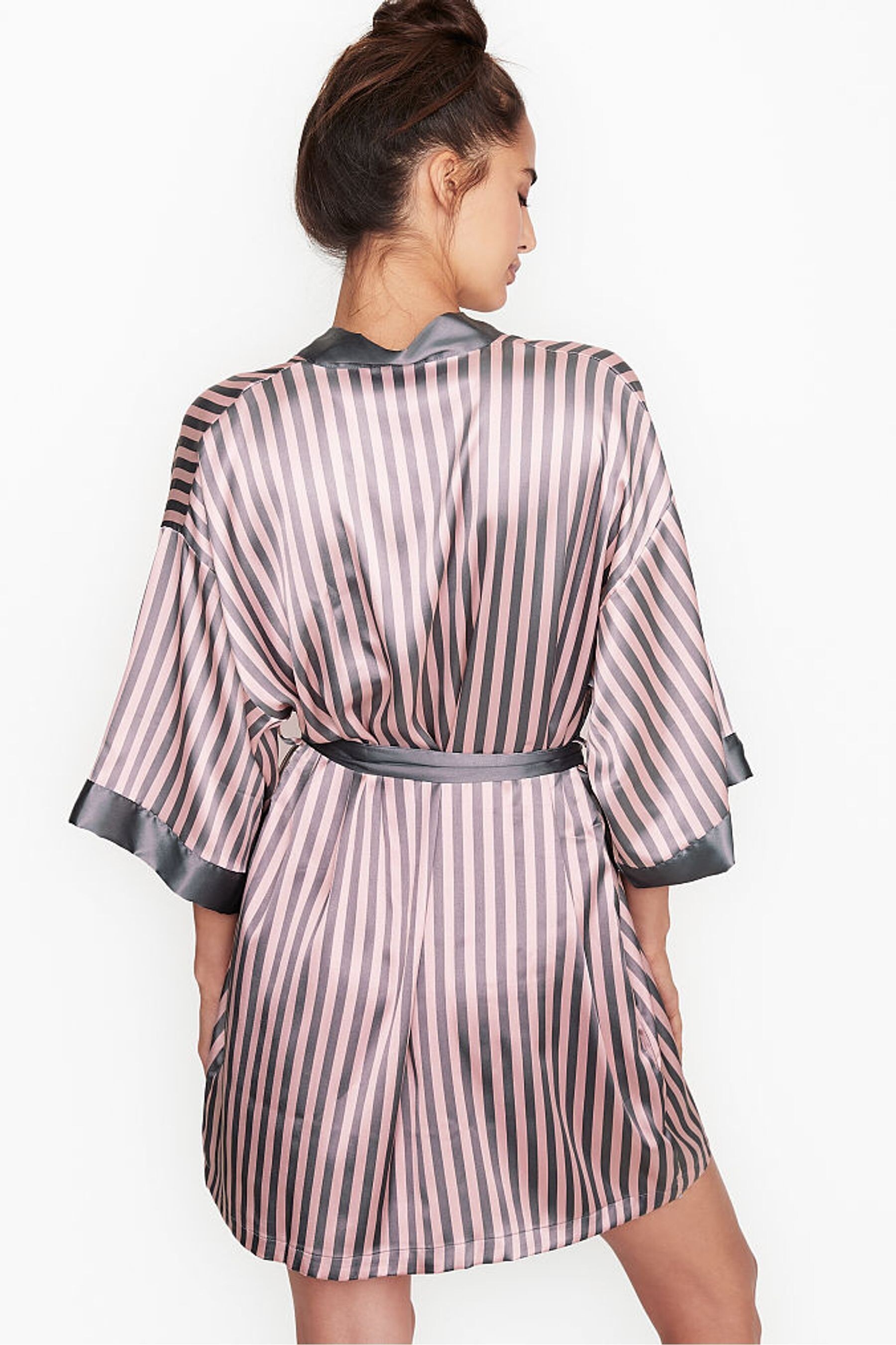 victorias secret flounce satin robe