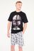 Brand Threads Black Mandalorian Short Pyjama Set
