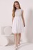 Maya White Girl Sleeveless Sequin Tulle Dress