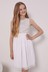 Maya White Girl Sleeveless Sequin Tulle Dress