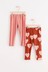 Lindex Red and Pink Baby Printed 2 Pack Leggings