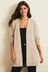 Lipsy Neutral Regular Curve Knitted Cable Cardigan