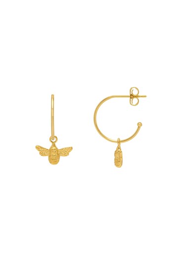 Buy Estella Bartlett Gold Bee Drop Hoop Earrings from the Next UK ...