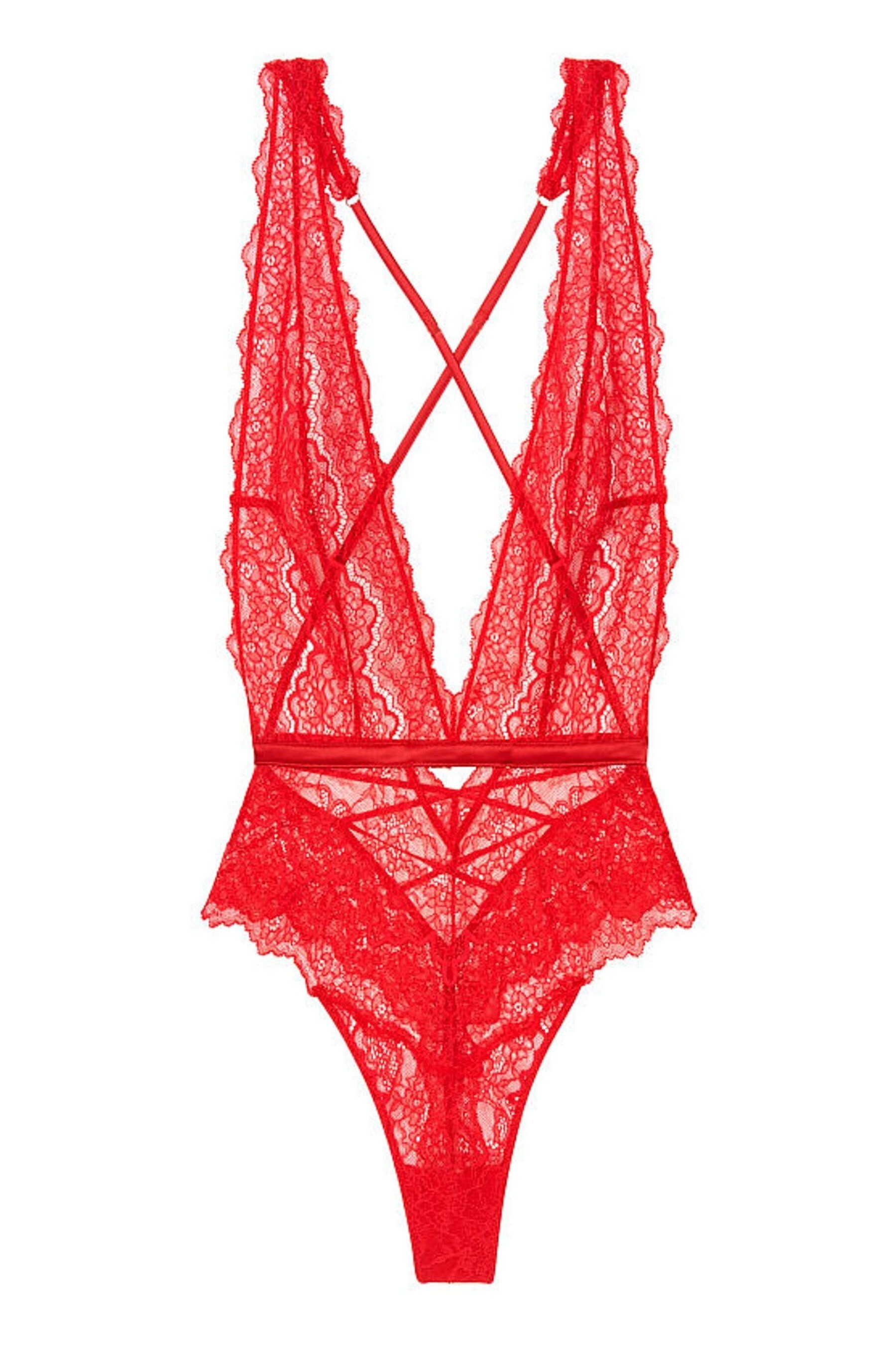Buy Victoria's Secret Dream Angels Unlined Lace Plunge Teddy from the ...