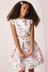 Lipsy Ivory Floral Cap Sleeve Occasion Dress