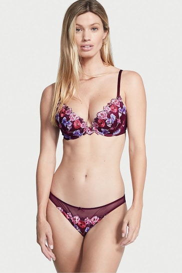 Buy Victoria's Secret Burgundy Purple Embroidered Push Up Bra from the Next  UK online shop